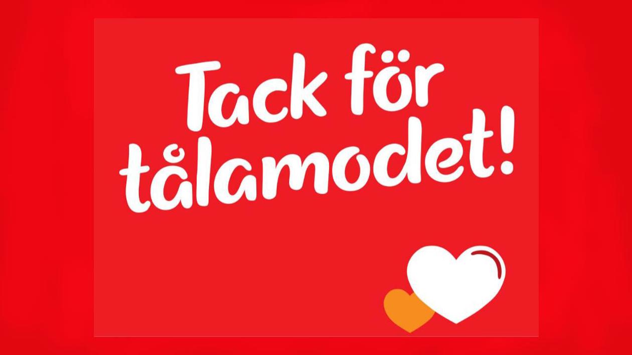 Tack för tålamodet